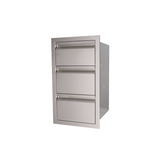 RCS Double Drawer with Paper Towel Drawer Combo features sleek design and durable 304 stainless steel construction.